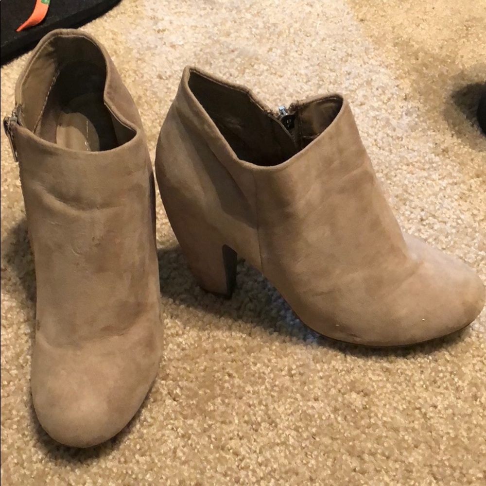 Taupe booties